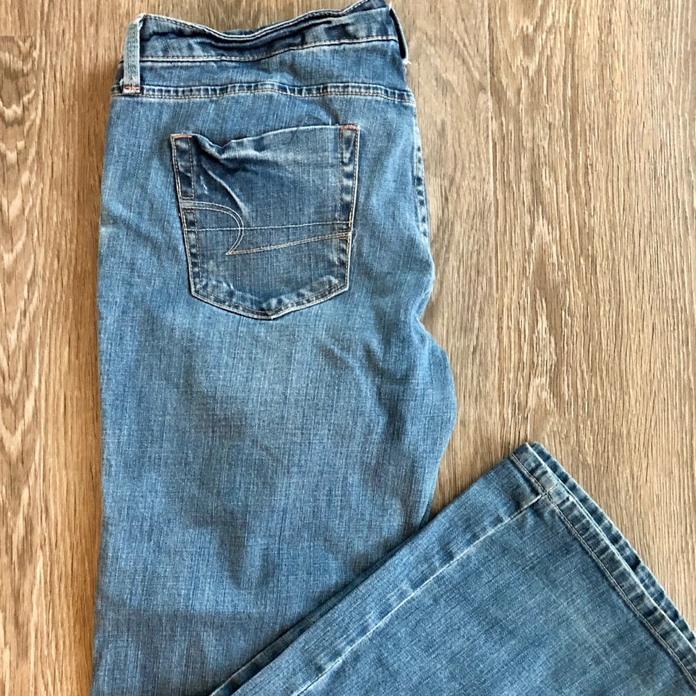 American Eagle women’s true boot cut jeans.